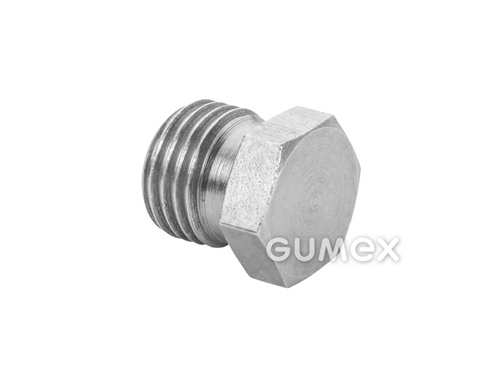 Blindkappe für Hydraulik-Endstücke, Außengewinde M12x1,5, leichte Reihe, Stahl, 